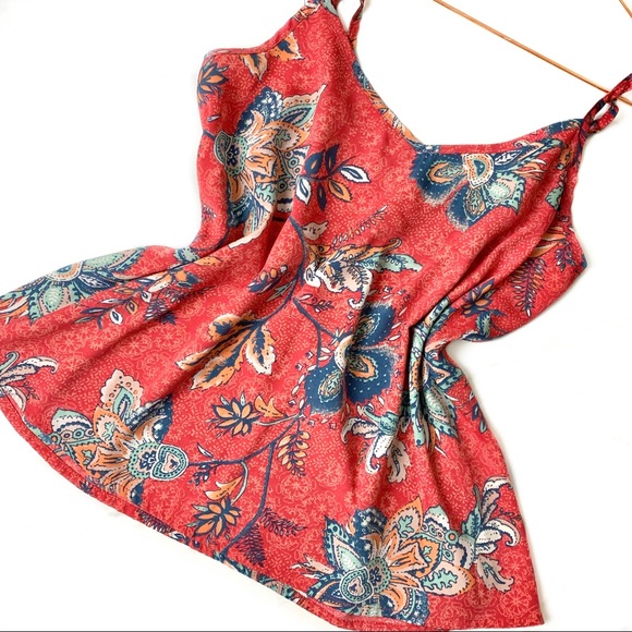 Hollister Tops - 3 FOR $20 Hollister Red And Blue Floral Tank